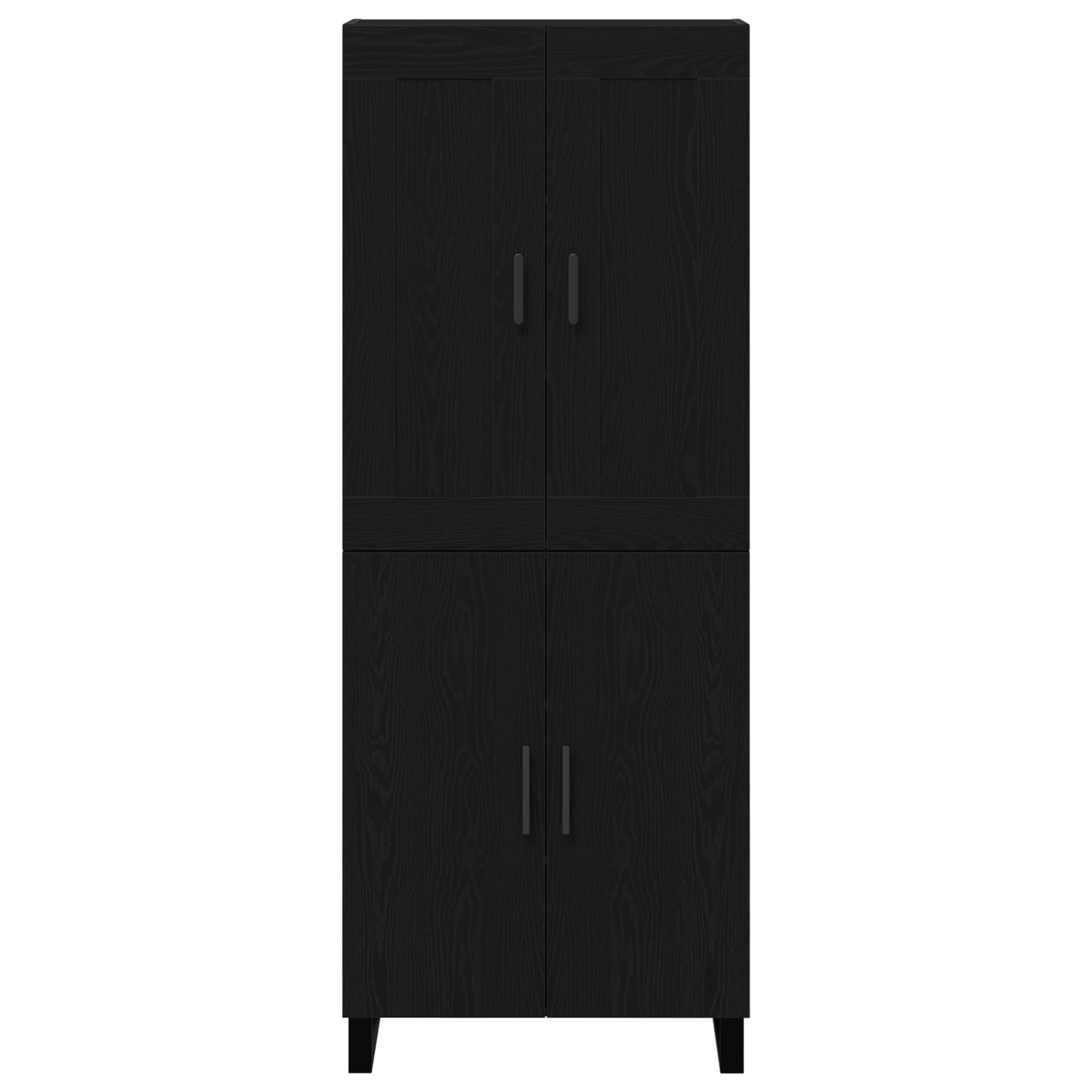 Skap Svart Eik 69.5x34x180 cm Teknisk Tre