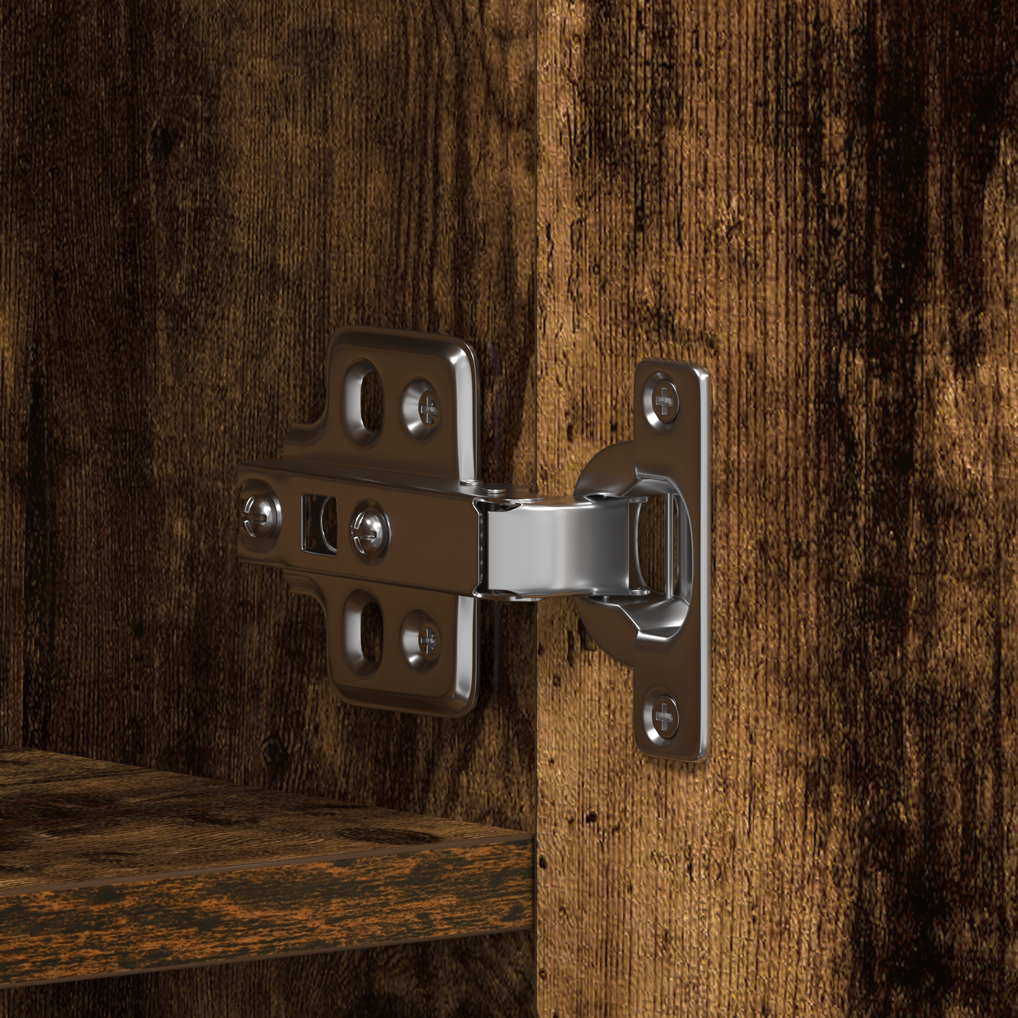 Skoskap Skohylle Skobenk Røkt Eik 80x35,5x180 cm