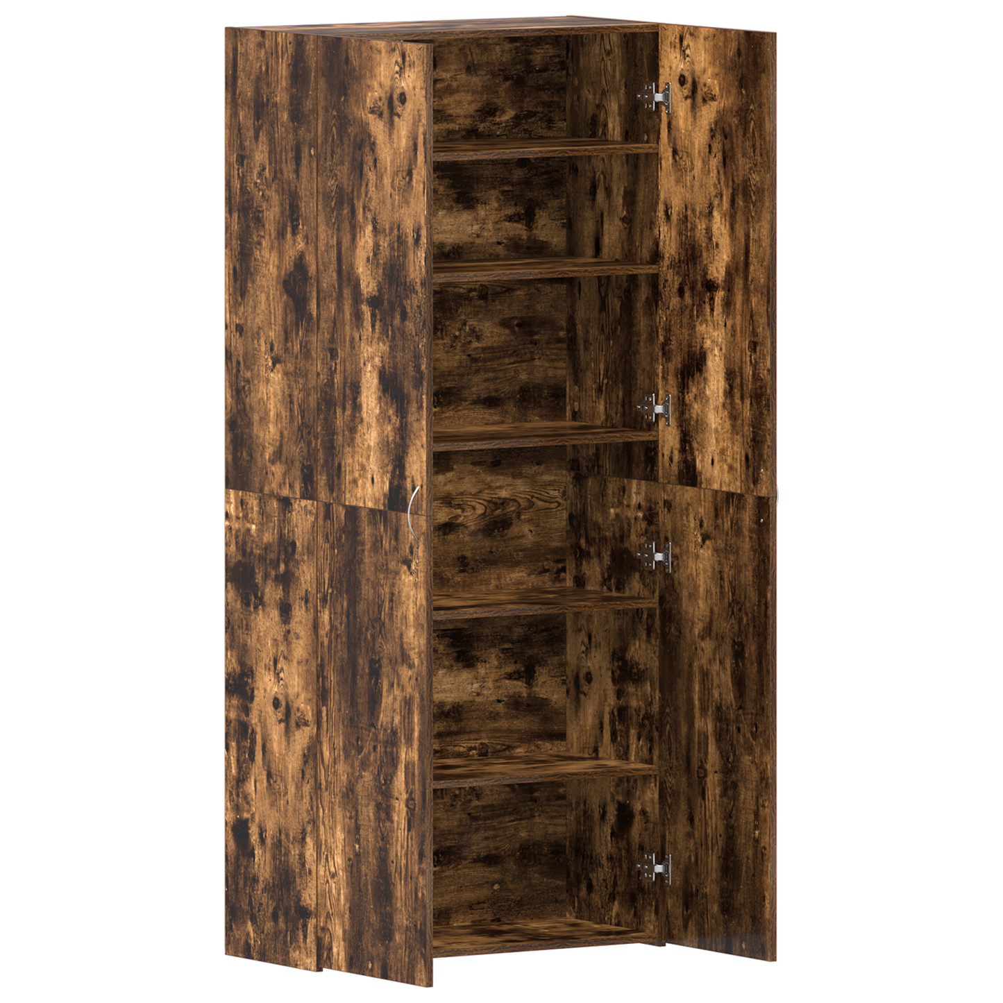 Skoskap Skohylle Skobenk Røkt Eik 80x35,5x180 cm