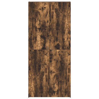 Skoskap Skohylle Skobenk Røkt Eik 80x35,5x180 cm