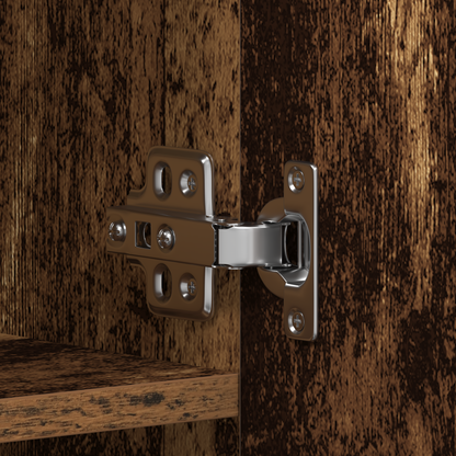 Skoskap Skohylle Skobenk Gammelt Tre 80x35,5x180 cm