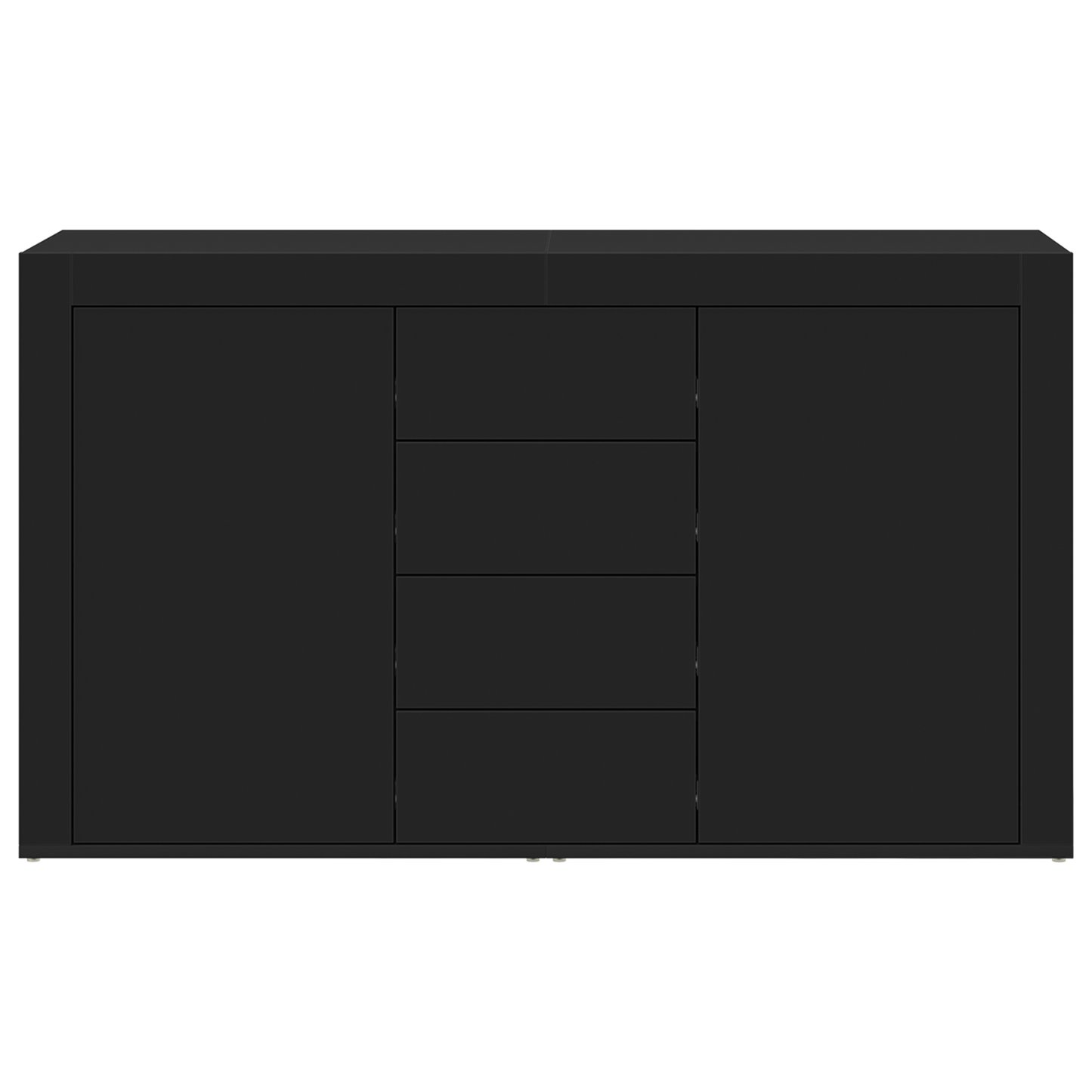 Skjenk Svart 120 x 36 x 69 cm Oppbevaring