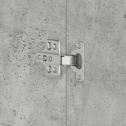 Skoskap Skohylle Skobenk Betonggrå 80x39x180 cm