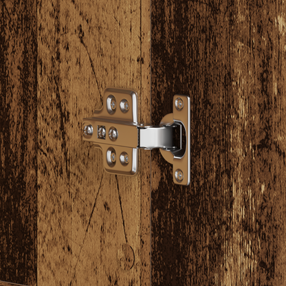 Skoskap Skohylle Skobenk Gammelt Tre 80x39x180 cm