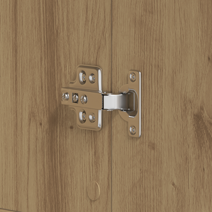 Skoskap Skohylle Skobenk Brun Eik 80x39x180 cm