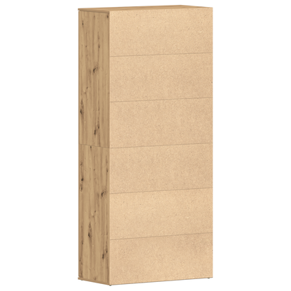 Skoskap Skohylle Skobenk Brun Eik 80x39x180 cm