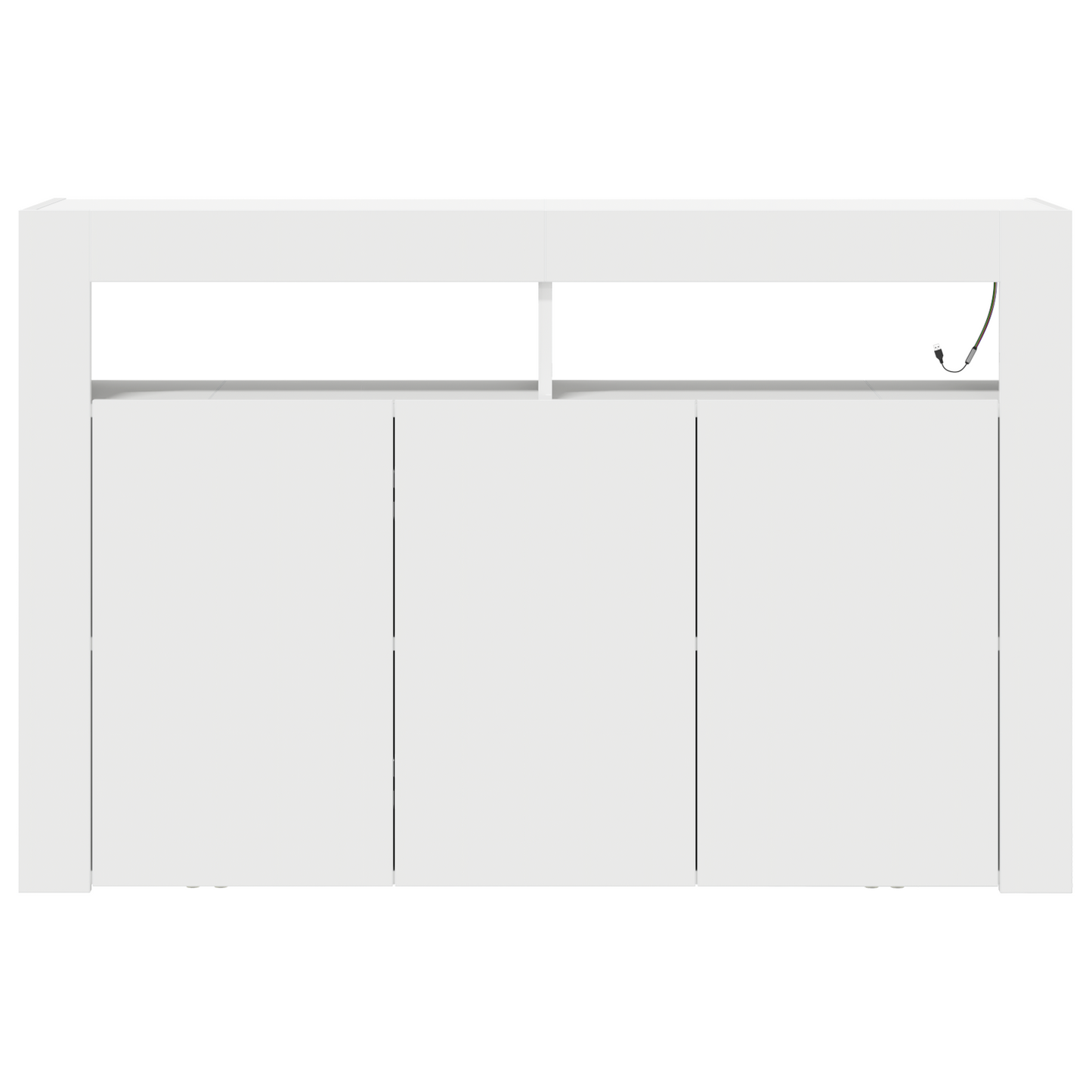 Skjenk Hvit 116 x 30 x 75 cm Moderne