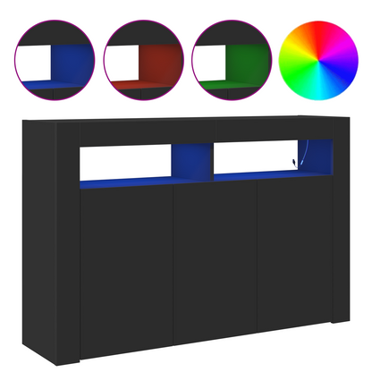 Skjenk Svart 116 x 30 x 75 cm Skjenk