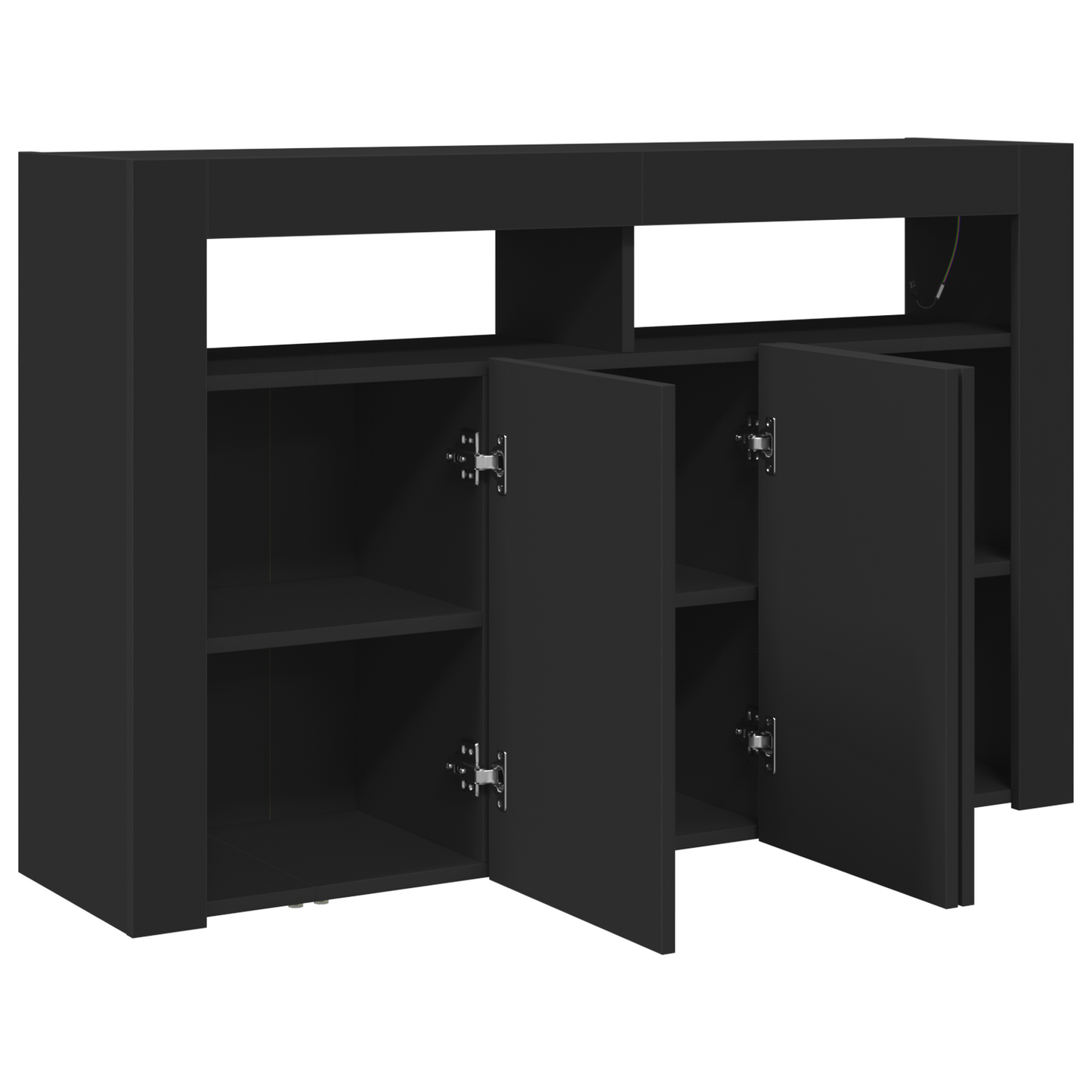 Skjenk Svart 116 x 30 x 75 cm Skjenk