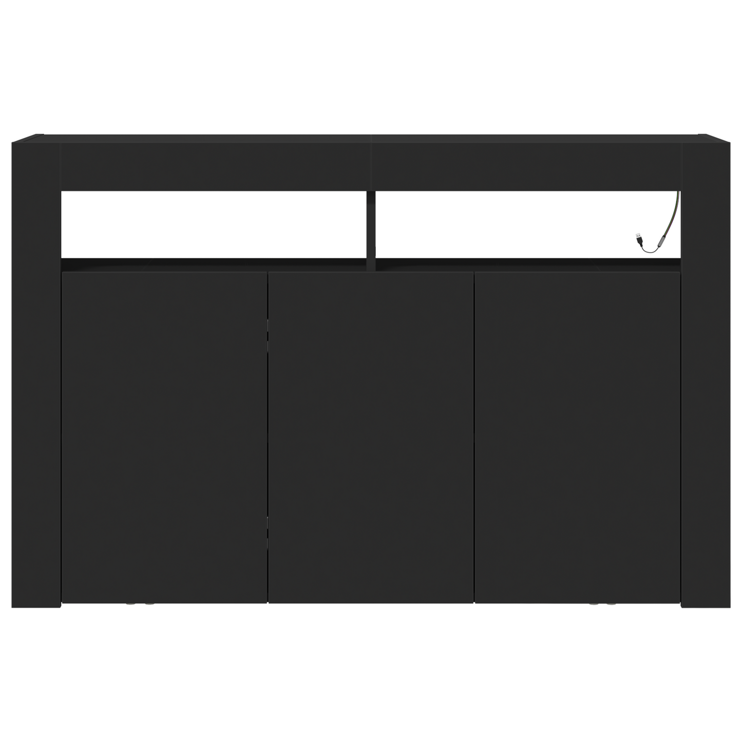 Skjenk Svart 116 x 30 x 75 cm Skjenk