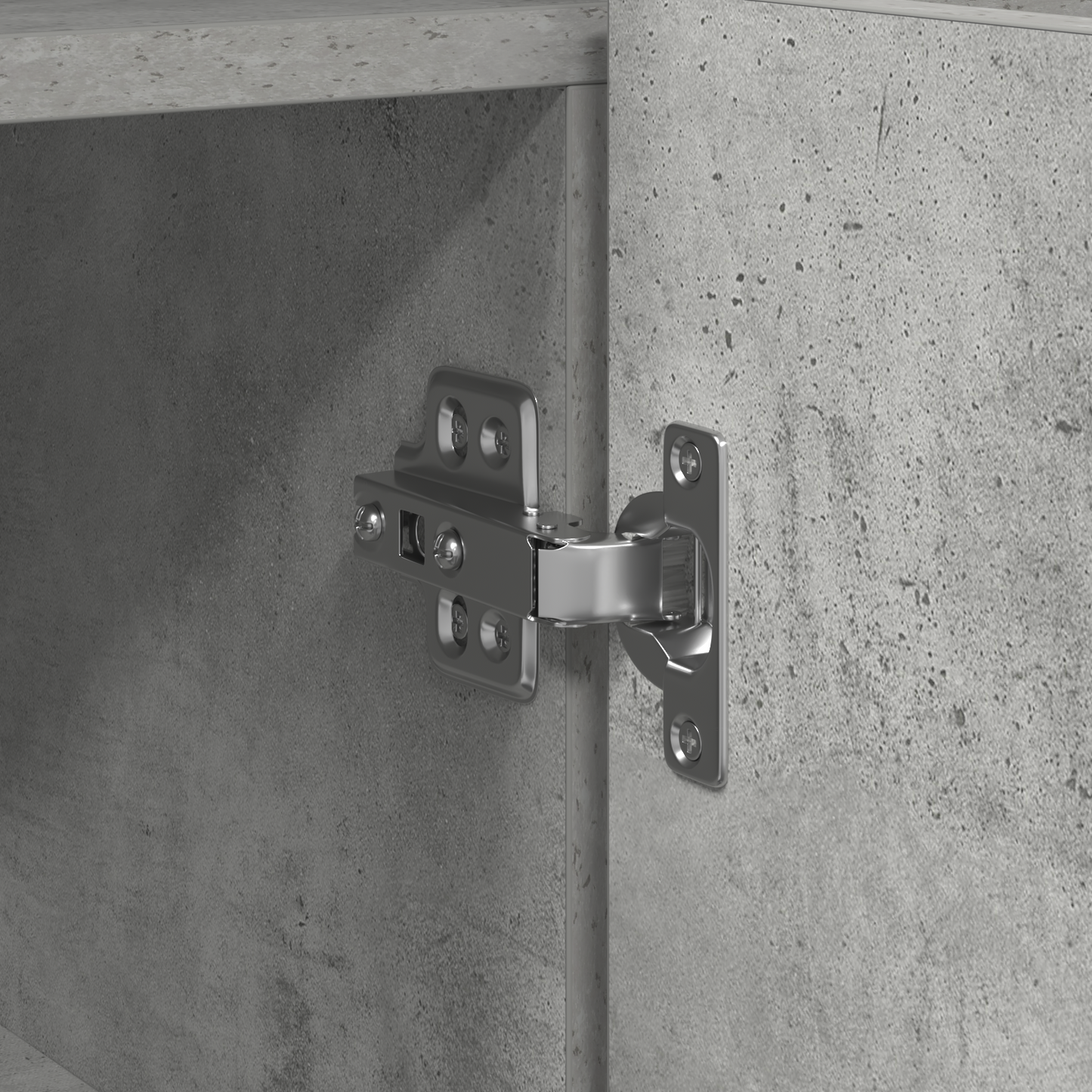 Skap Betonggrå 116 x 30 x 75 cm Rektangulær