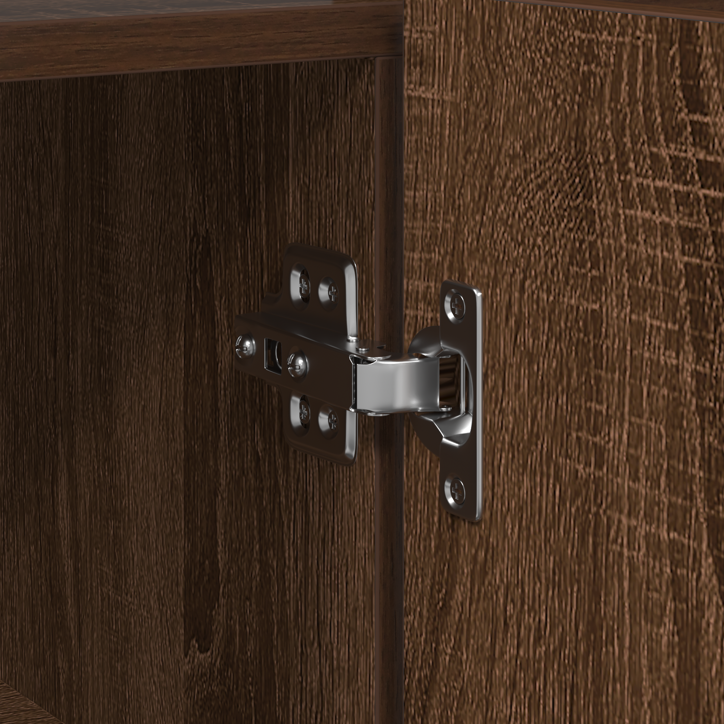 Salongbord Sofabord Brun Eik 116 x 30 x 75 cm Rektangulært