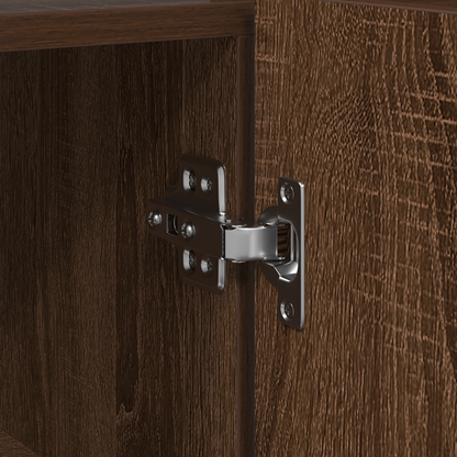 Salongbord Sofabord Brun Eik 116 x 30 x 75 cm Rektangulært