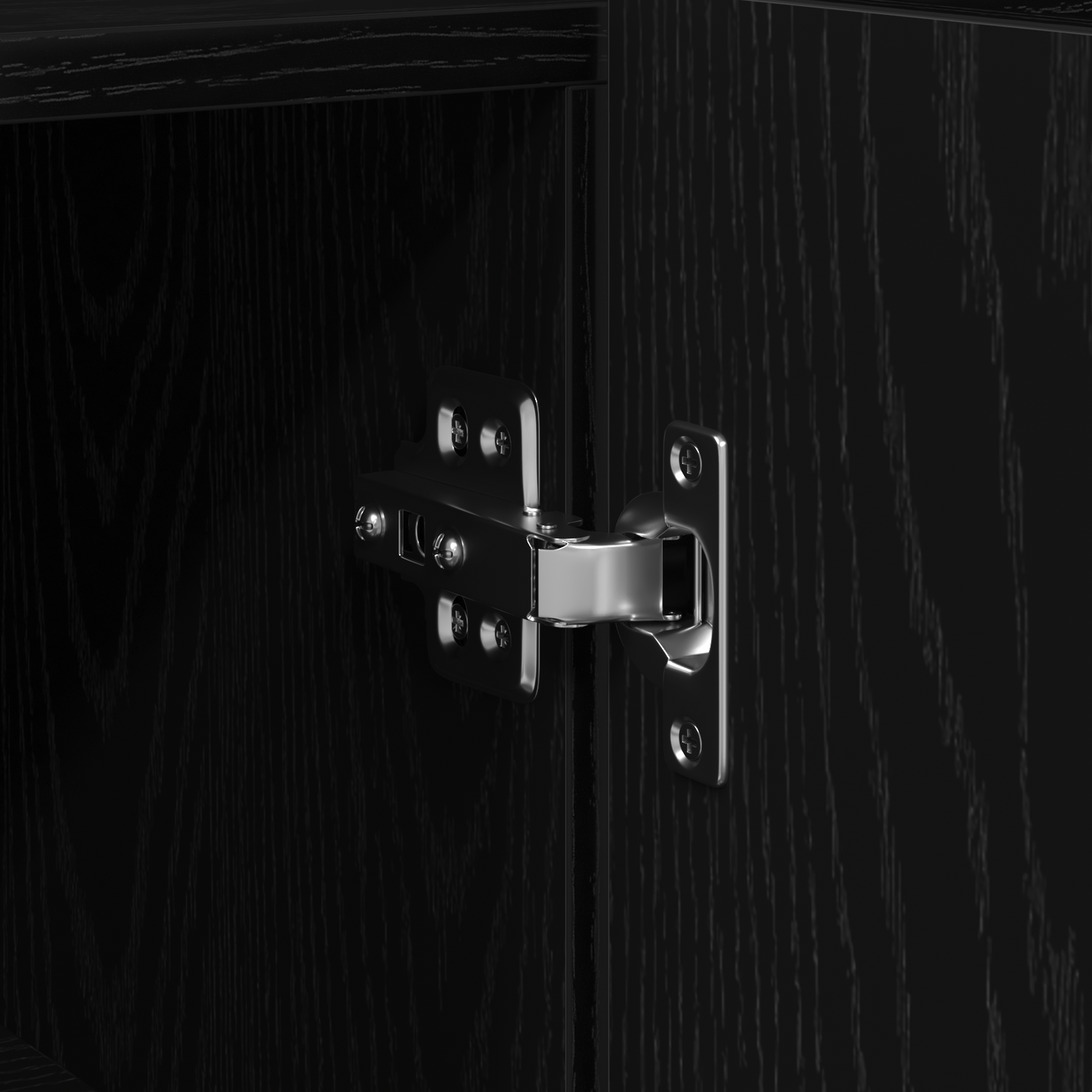 Skjenk Svart Eik 116 x 30 x 75 cm Moderne Skjenk