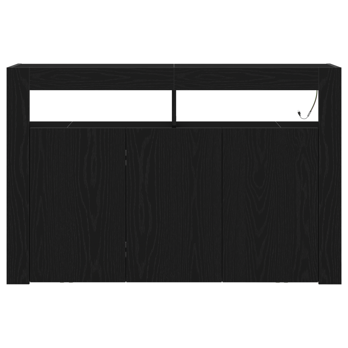 Skjenk Svart Eik 116 x 30 x 75 cm Moderne Skjenk