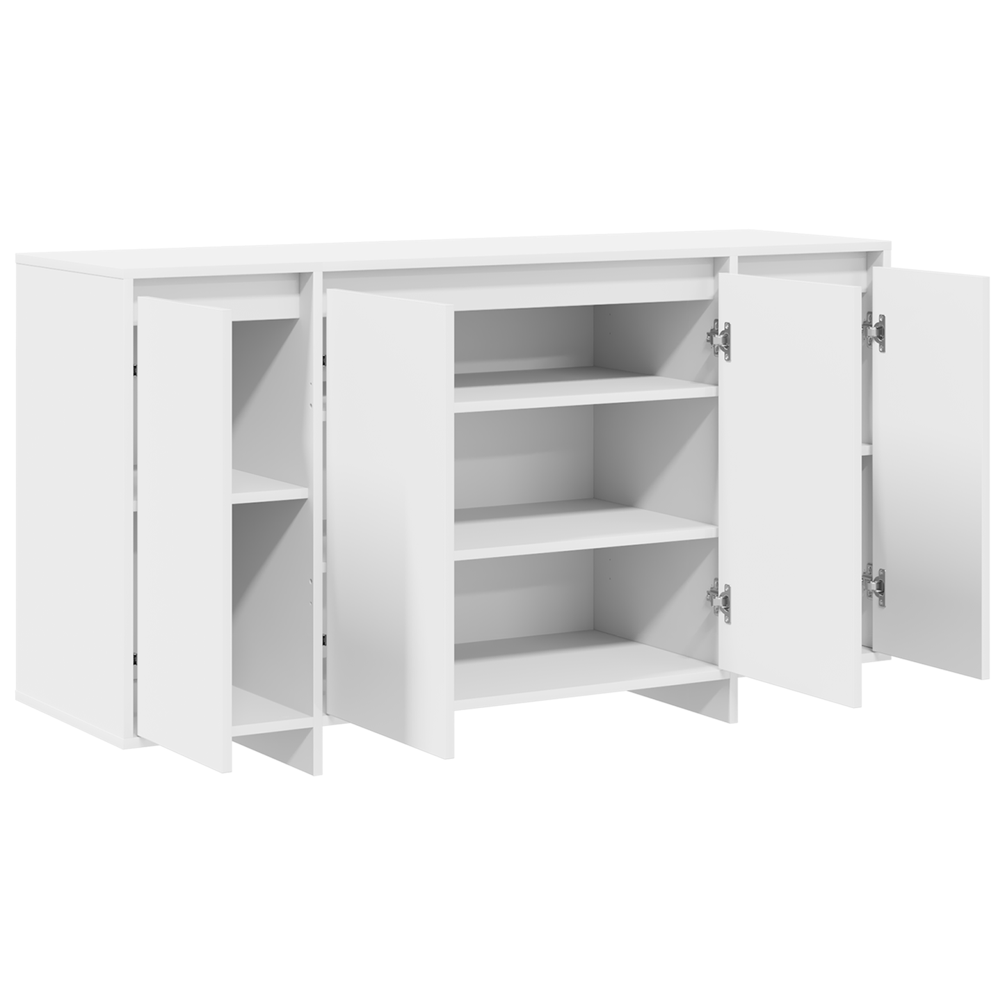 Skjenk Hvit Tre 135 x 41 x 75 cm Hvit Sideboard
