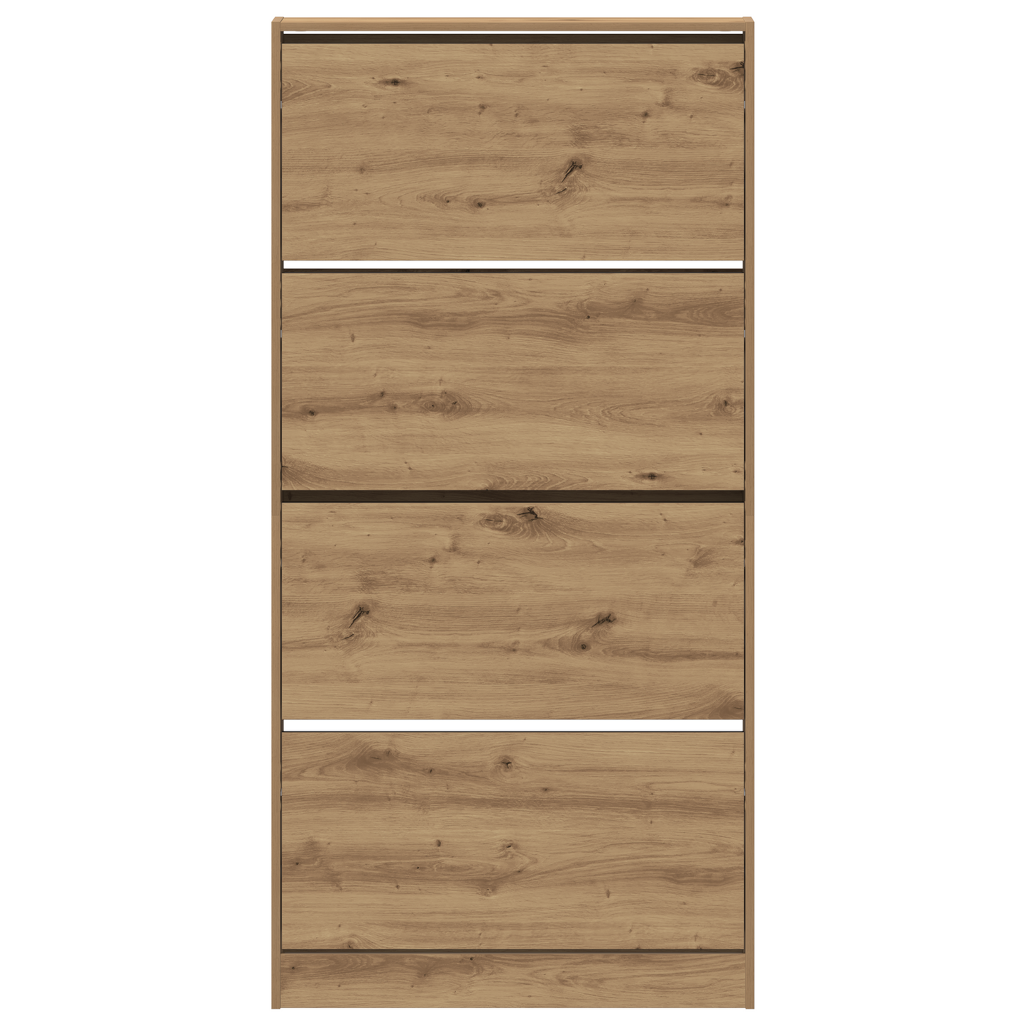 Skoskap Skohylle Skobenk Brun Eik 80 x 21 x 163.5 cm