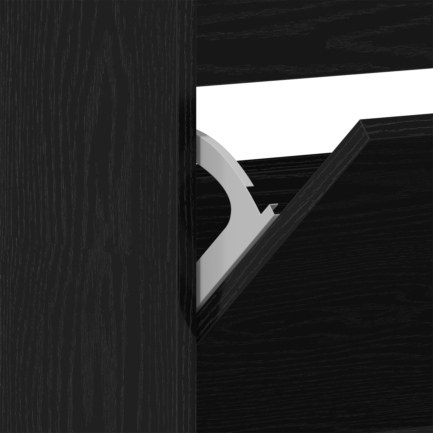 Skoskap Skohylle Skobenk Svart Eik 80 x 21 x 163.5 cm Holdbar