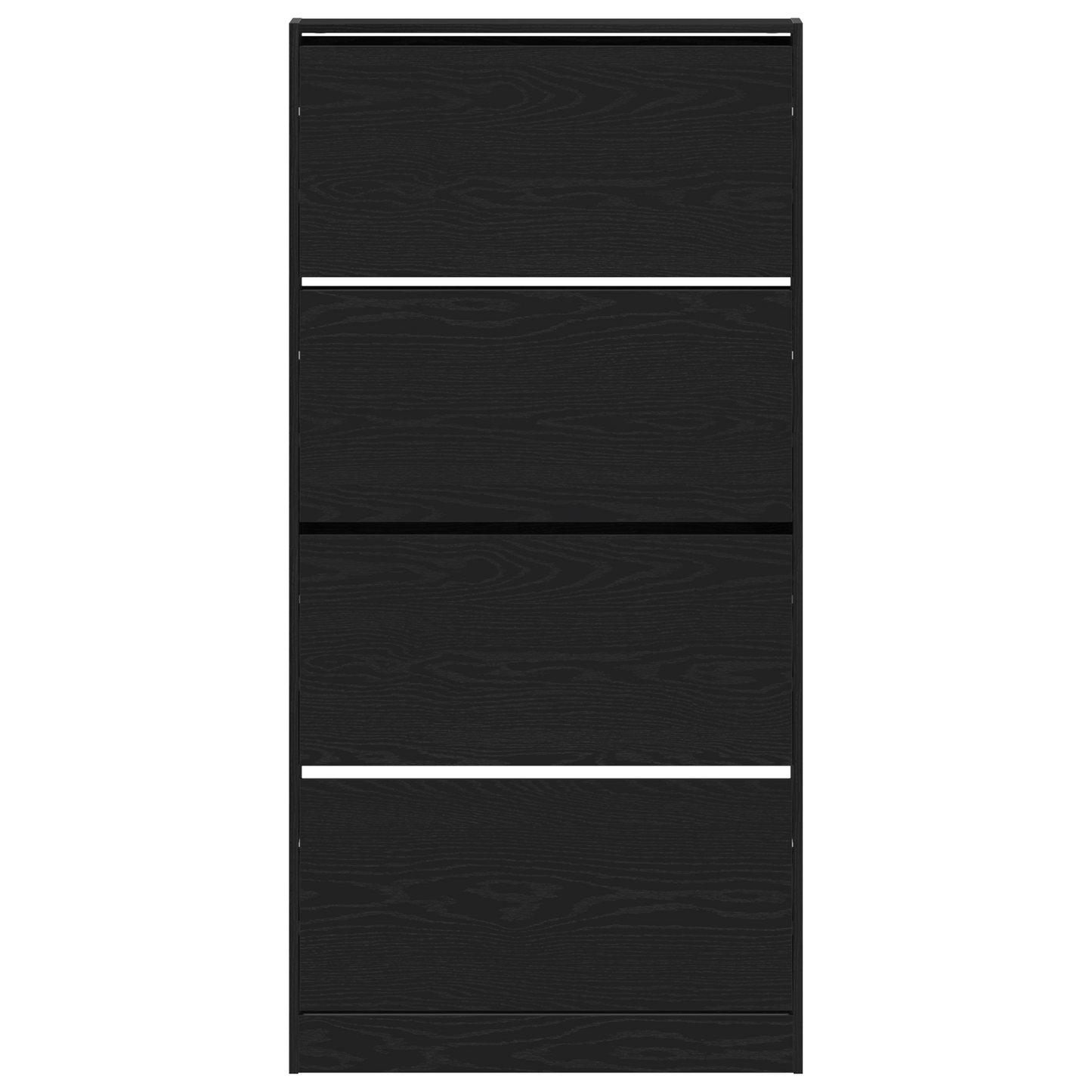 Skoskap Skohylle Skobenk Svart Eik 80 x 21 x 163.5 cm Holdbar