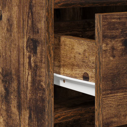 Sminkebord Røkt Eik 2-delt Sett LED