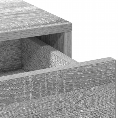 Sminkebord Sonoma Grå 2-Delt Sett LED i Sonoma Grå