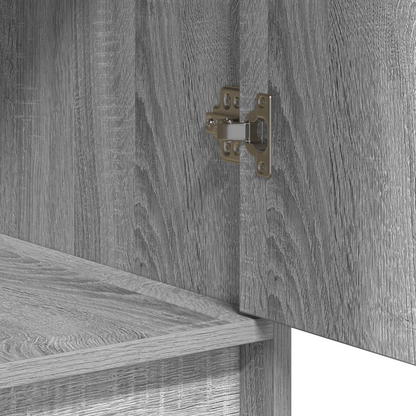 Sminkebord Sonoma Grå 3-delt Set LED