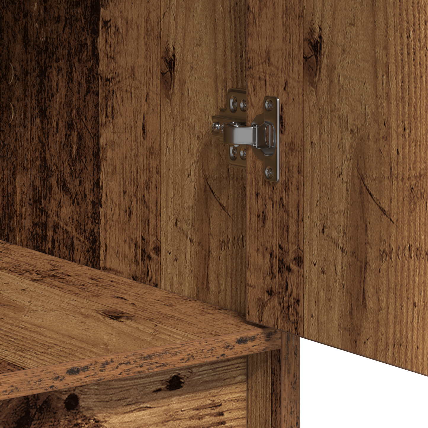 Sminkebord Tre 3-delt Sett LED Vintage Tre og