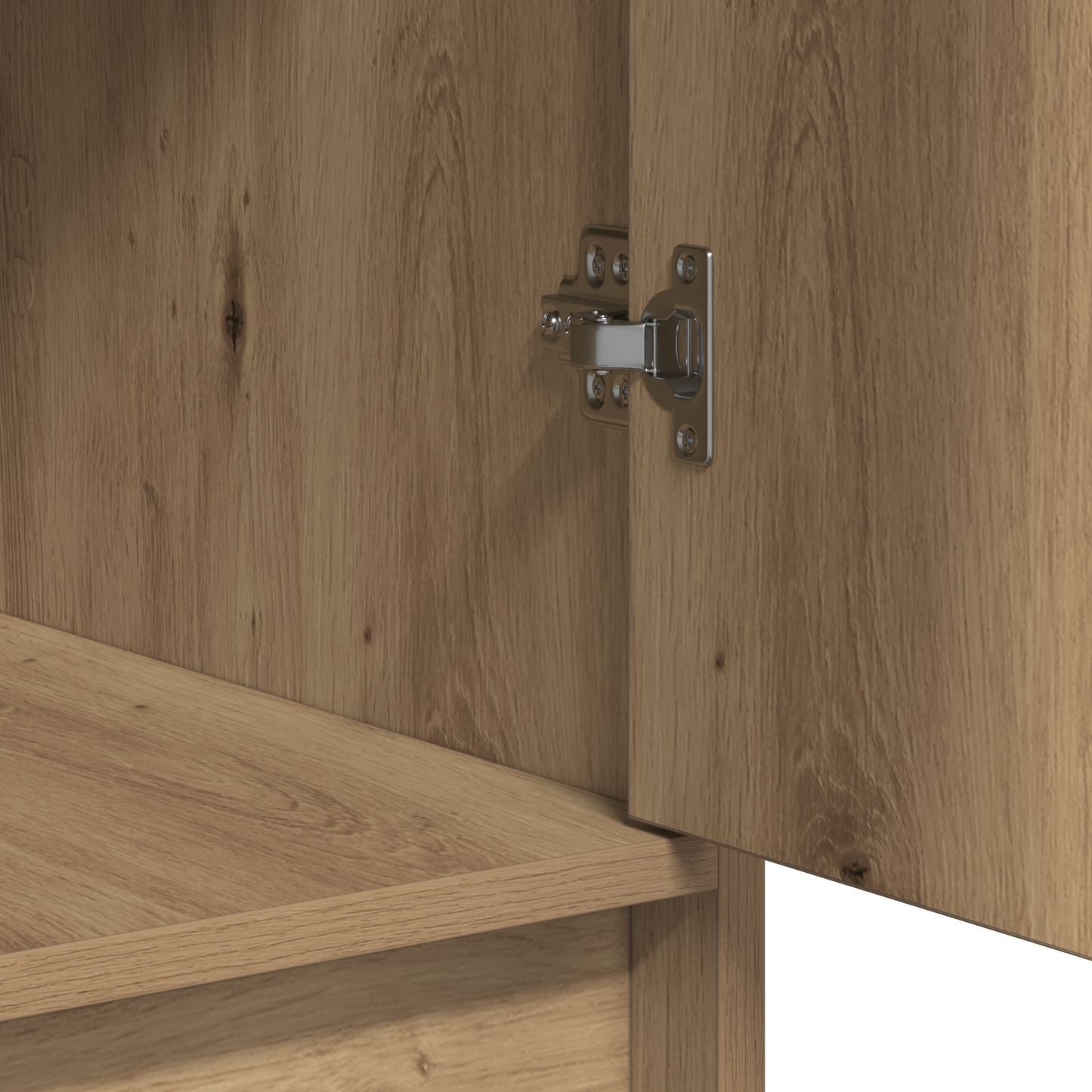 Sminkebord Artisan Eik 3-delt LED