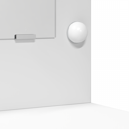 Sminkebord Hvit 3-delt LED