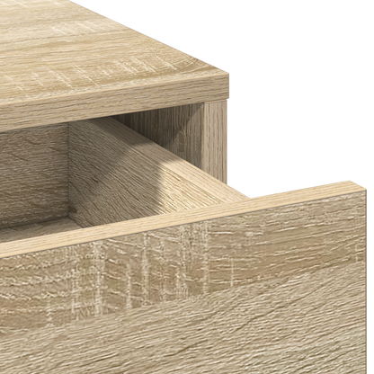 Sminkebord Sonoma Eik 3-delt Sett LED