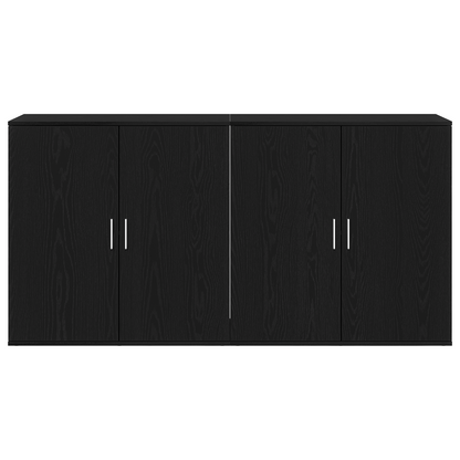 Sidebord Svart Eik 2 stk 79x38x80 cm