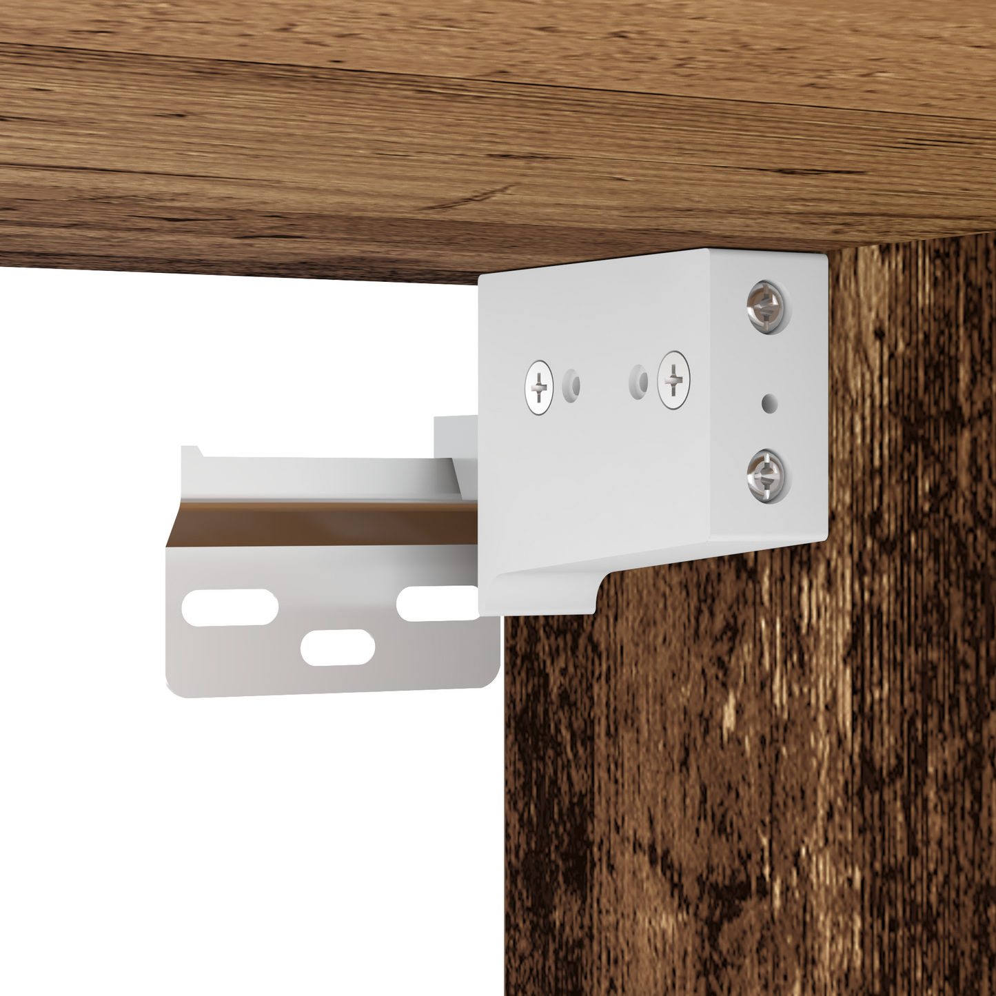 Veggskap Brun Sett med 2 Massivt Tre 139 x 34 x 90 cm