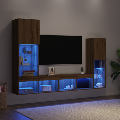 TV-Møbel Artisan Eik TV-skap med LED 40.5x30x102 cm