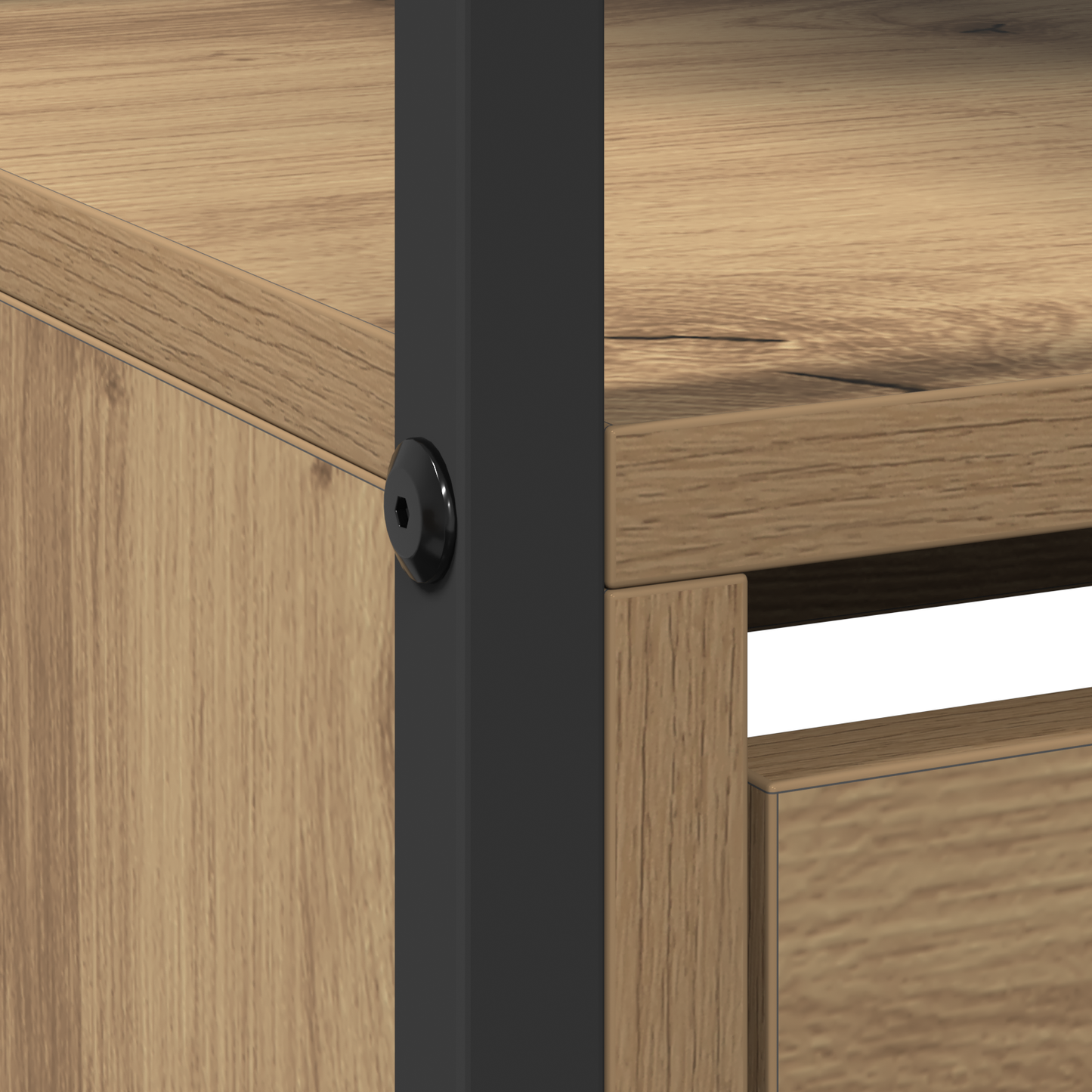 Skoskap Skohylle Skobenk Artisan Eik 100x34x112 cm