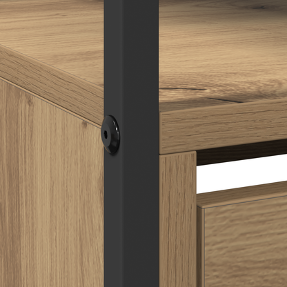 Skoskap Skohylle Skobenk Artisan Eik 100x34x112 cm