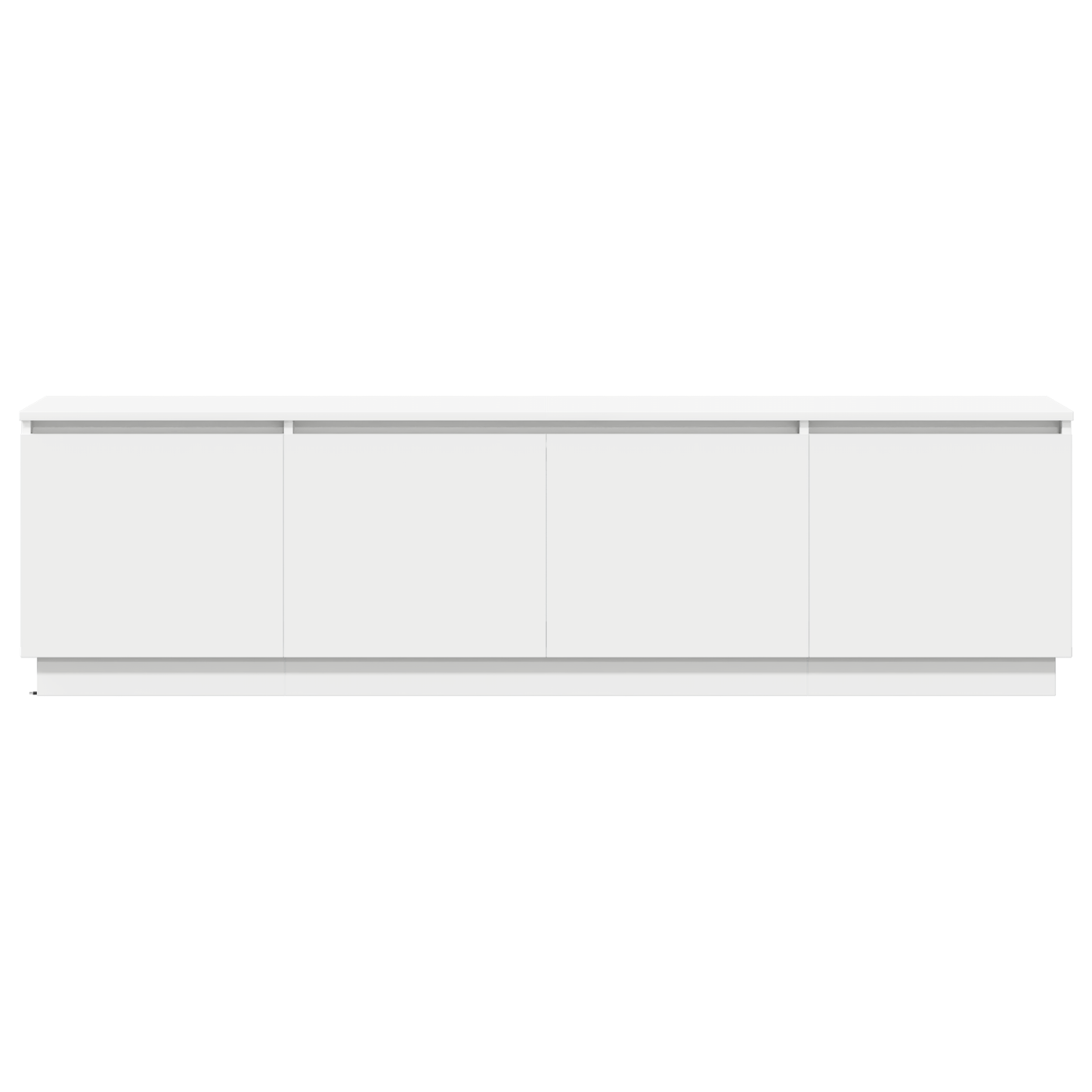 TV-Møbel Hvit TV-benk med LED 180x38x49 cm