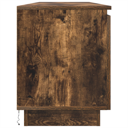 TV-Møbel Røkt Eik TV-skap med LED 180x38x49 cm