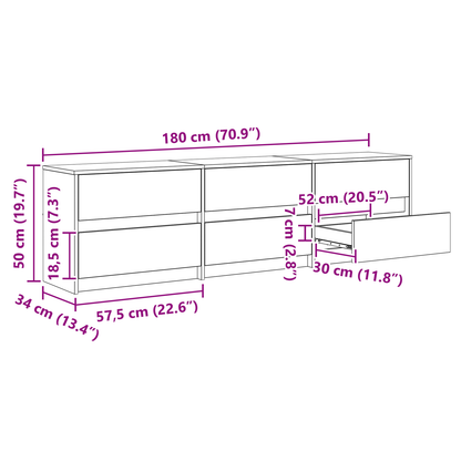 TV-Møbel Gammelt Tre TV-skap Annet Konstruksjonsmateriale og Spånskive