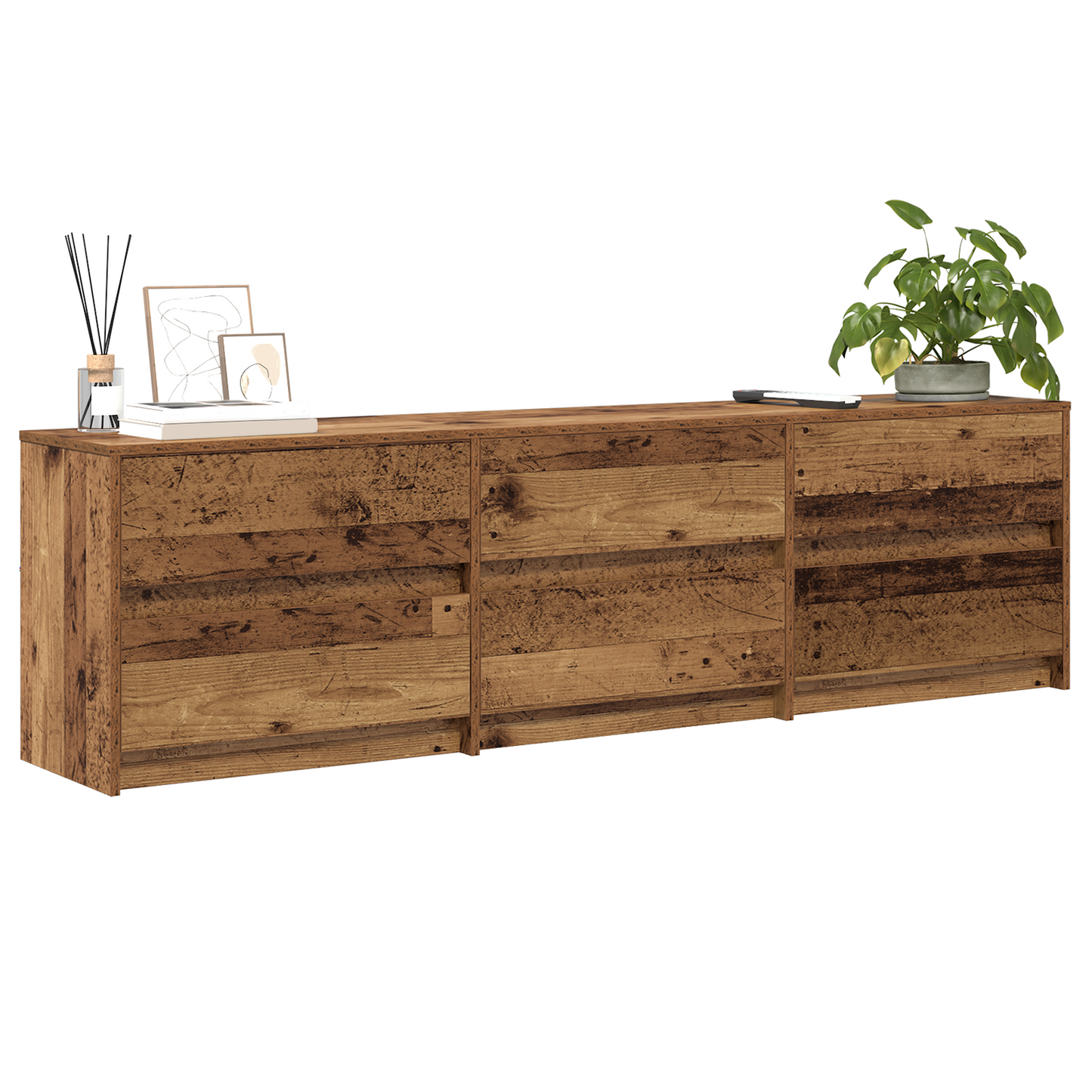 TV-Møbel Gammelt Tre TV-skap Annet Konstruksjonsmateriale og Spånskive