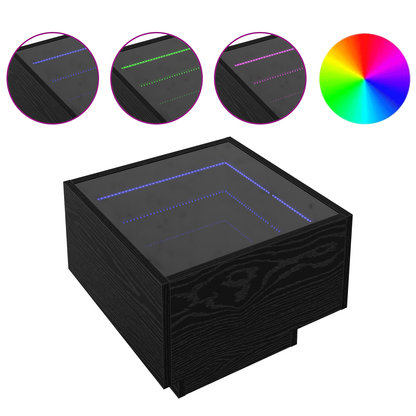 Skap Svart Eik 40 x 40 x 30 cm, Glass