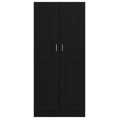 Bokhylle Svart Eik 82.5 x 30.5 x 185 cm