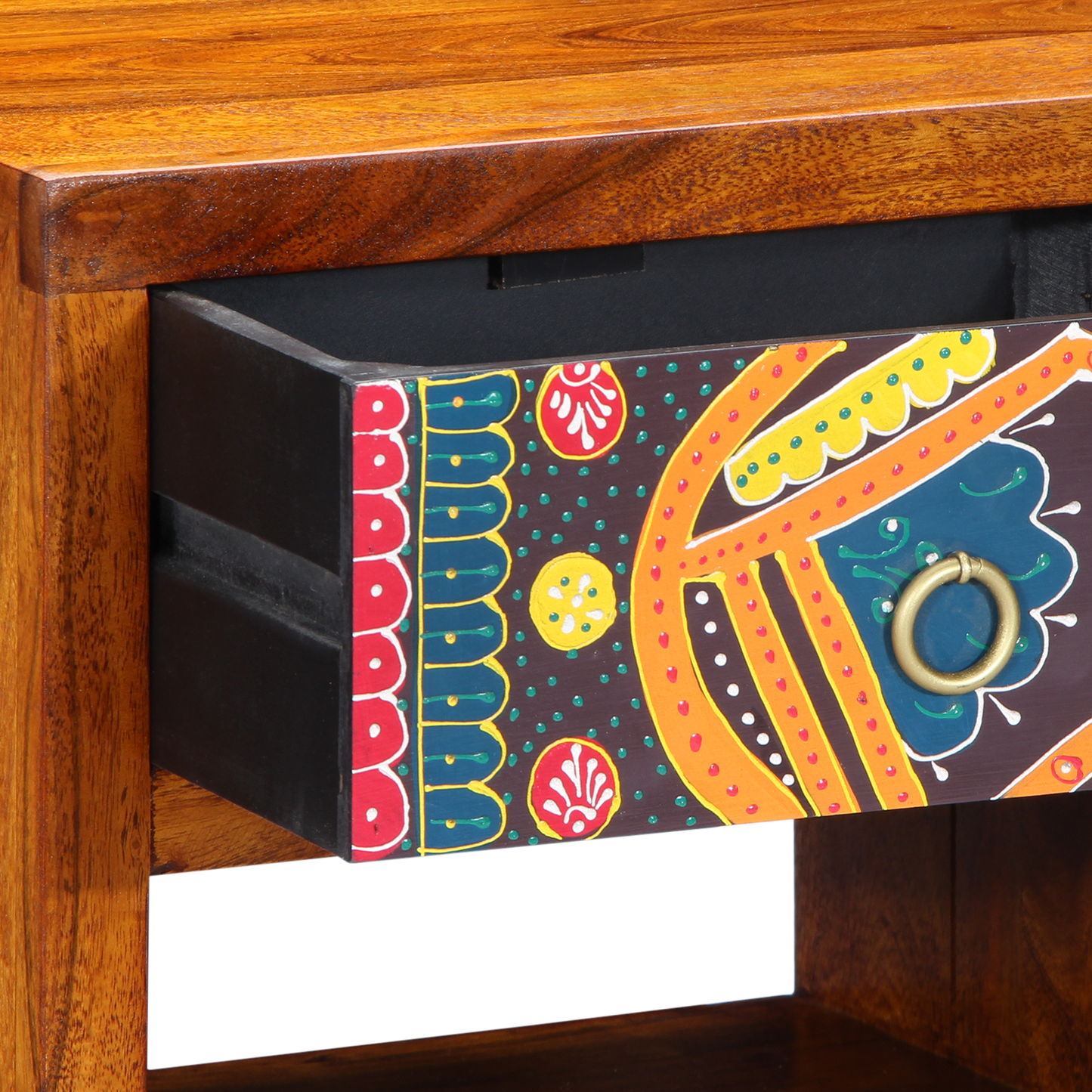 Nattbord Sengbord Tre 40x35x35 cm Massiv Akasietre