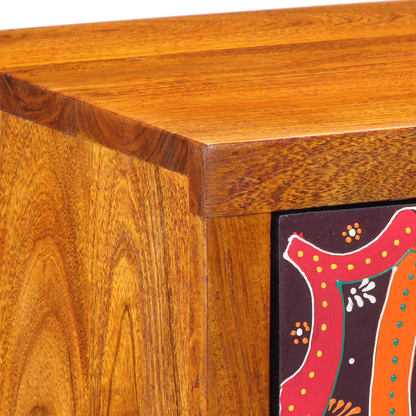 Nattbord Sengbord Tre 35x30x40 cm Massivt akasietre