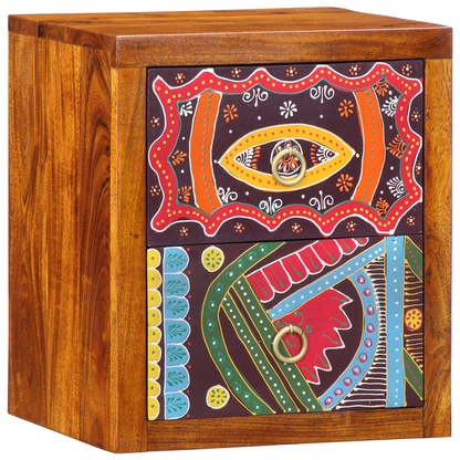 Nattbord Sengbord Tre 35x30x40 cm Massivt akasietre