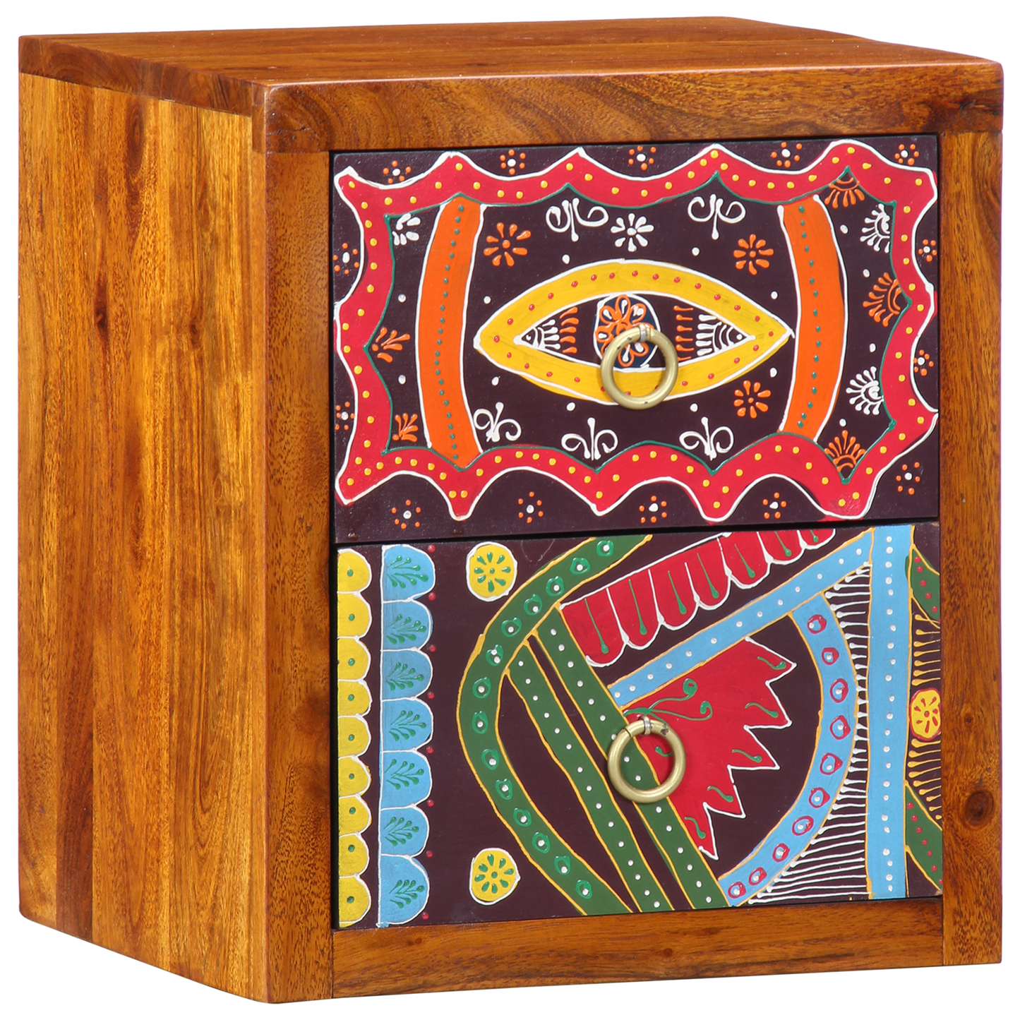 Nattbord Sengbord Tre 35x30x40 cm Massivt akasietre