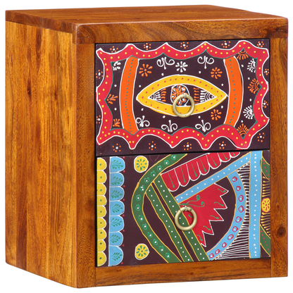 Nattbord Sengbord Tre 35x30x40 cm Massivt akasietre