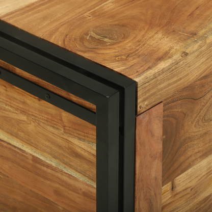 Oppbevaringsbenk Brun 50 x 50 x 50 cm Massivt akasietre