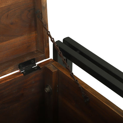 Oppbevaringsbenk Flerfarget 40 x 40 x 40 cm Massivt akasietre