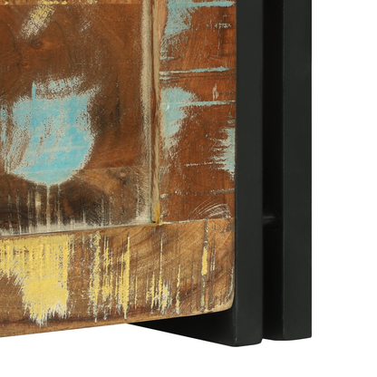 Oppbevaringsbenk Flerfarget 40 x 40 x 40 cm Massivt akasietre