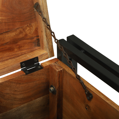 Oppbevaringskiste Brun 40 x 40 x 40 cm Massivt akasietre